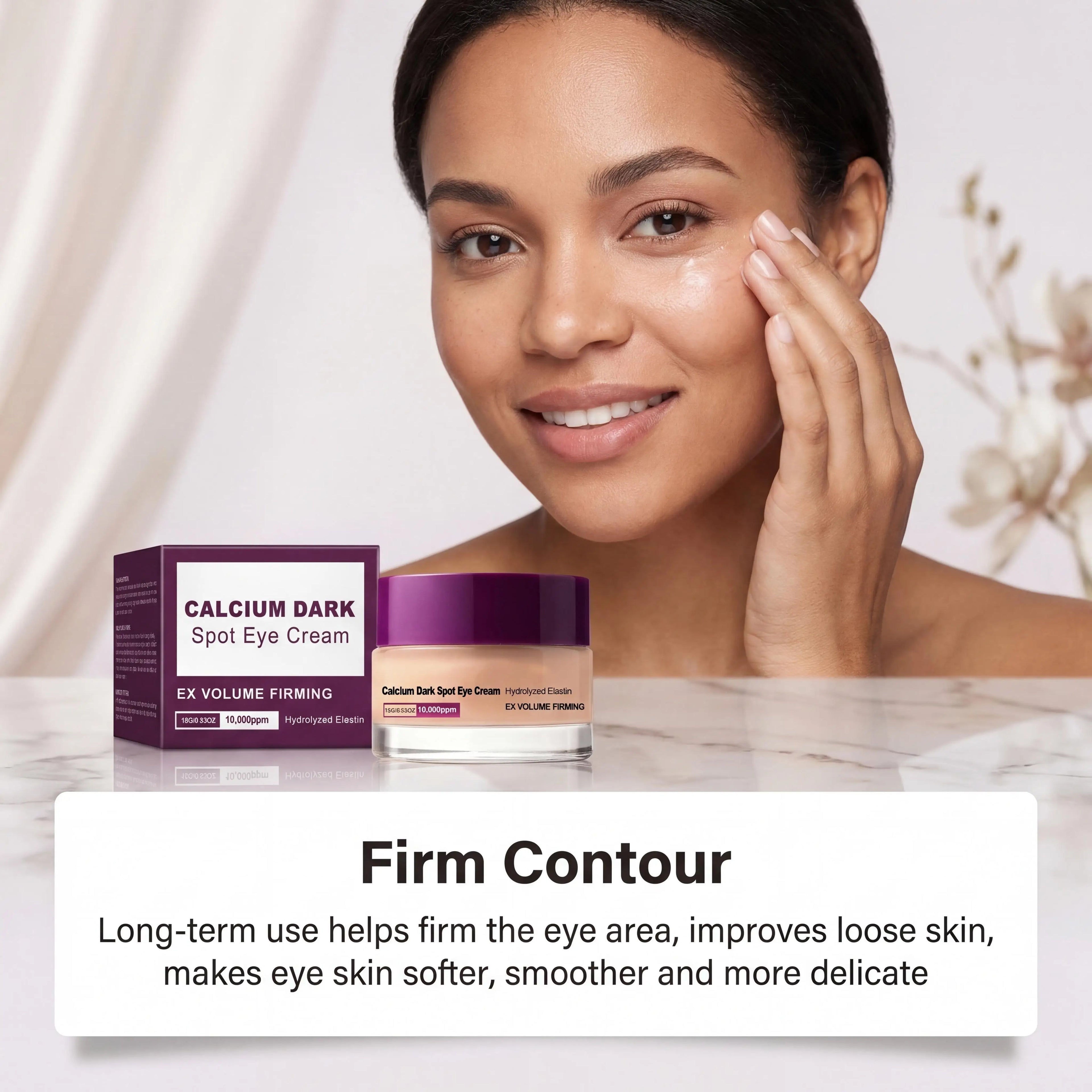 Calcium Volume Cream Lifting Firming Eye Sagging Skin Anti-Puffiness Smooth Wrinkle Fade Dark Spot Collagen Eye Treatment Cream