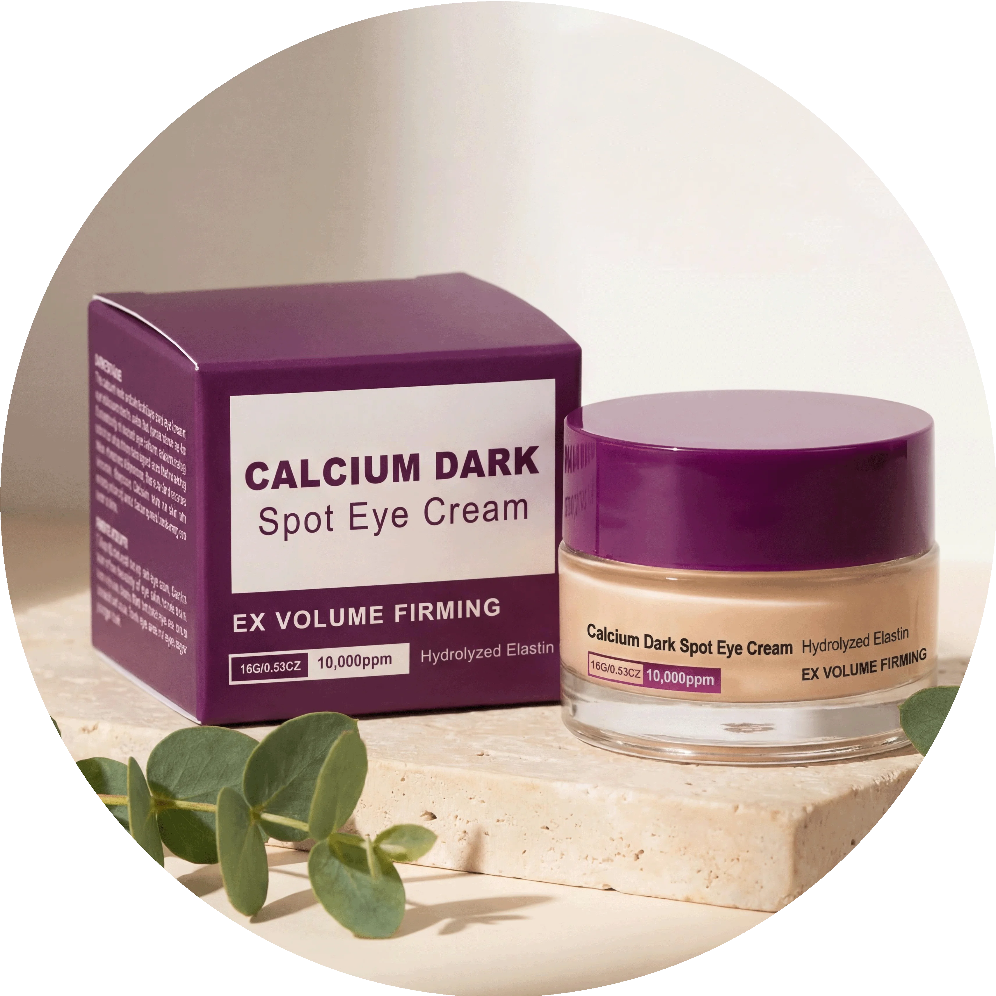 Calcium Volume Cream Lifting Firming Eye Sagging Skin Anti-Puffiness Smooth Wrinkle Fade Dark Spot Collagen Eye Treatment Cream