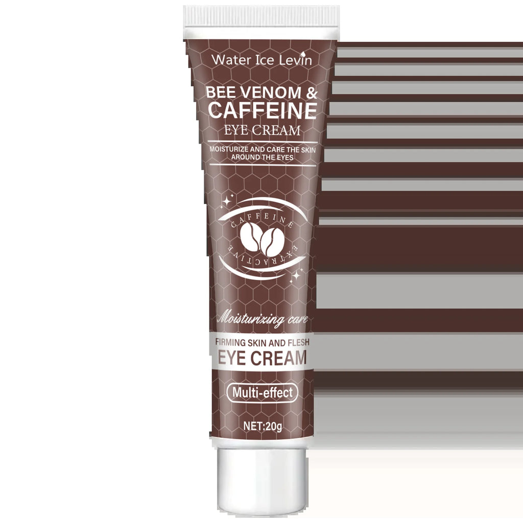 Bee Venom and Caffeine Eye Cream Suitable for All Skin Types - 20G, Deeply Nourishing and Firming, Contains Aloe Vera and Avocado, Alcohol-Free